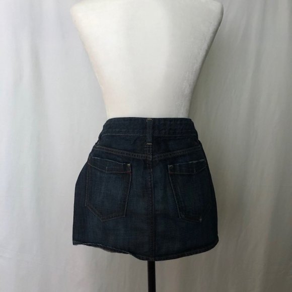 Gap 1969 Women's Distressed Medium Wash Skirt - Picture 3 of 7